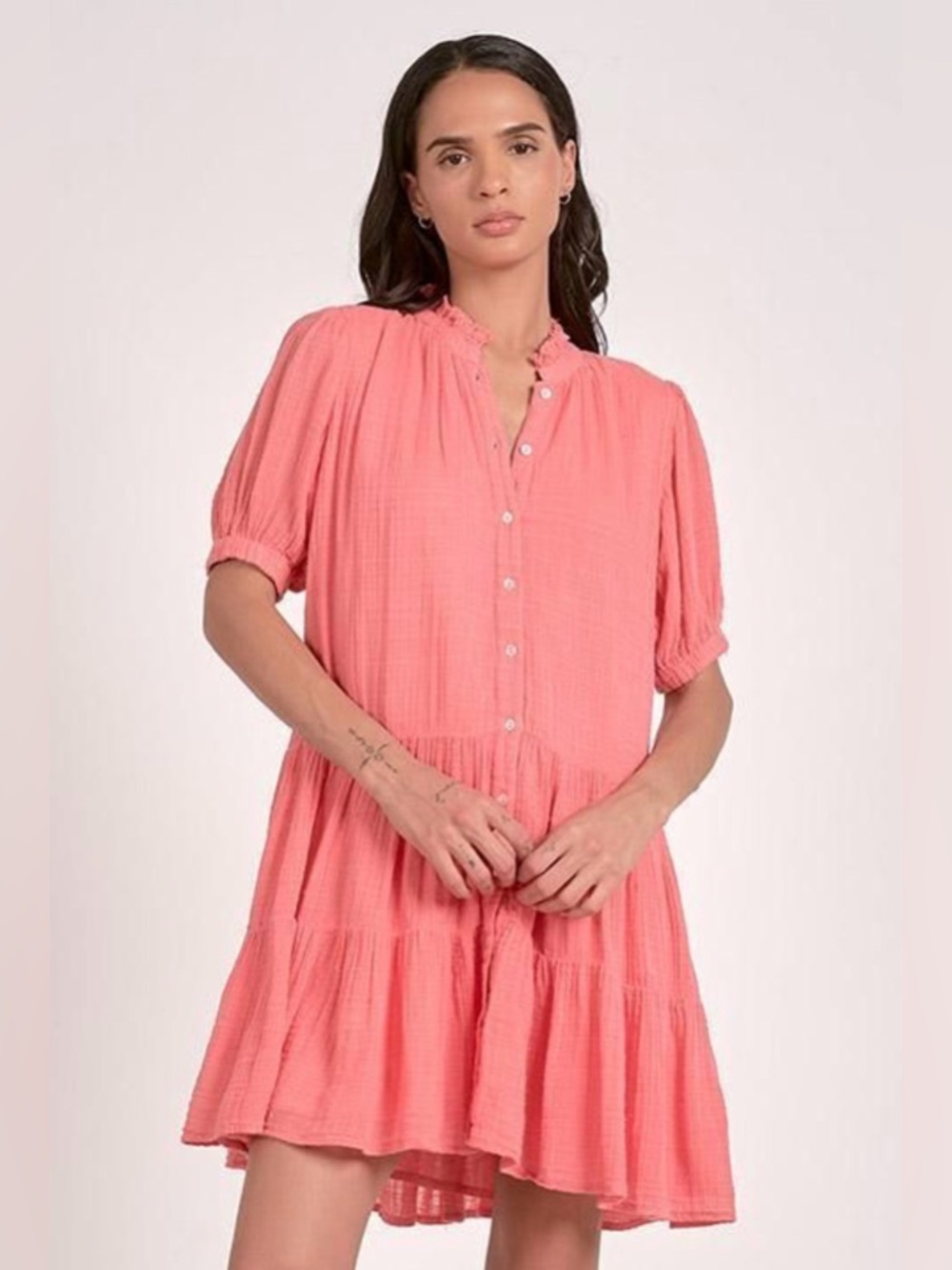 Emelia coral Mini Dress size Small
